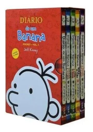 Capa do produto Box - Diário de Um Banana - 5 Volumes - Pocket - Jeff Kinney