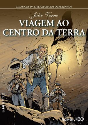 Capa do produto Viagem ao Centro da Terra - Júlio Verne - quadrinhos
