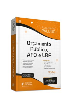 Capa do produto Orçamento Público AFO e LRF - Augustinho Paludo